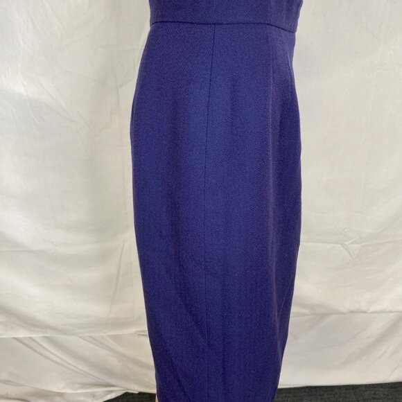 Vintage Givenchy Women’s Wool Twill Pencil Skirt Marine Blue Size 29 - Picture 9 of 16